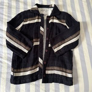 Ace & Jig Black and Brown Striped Jacket